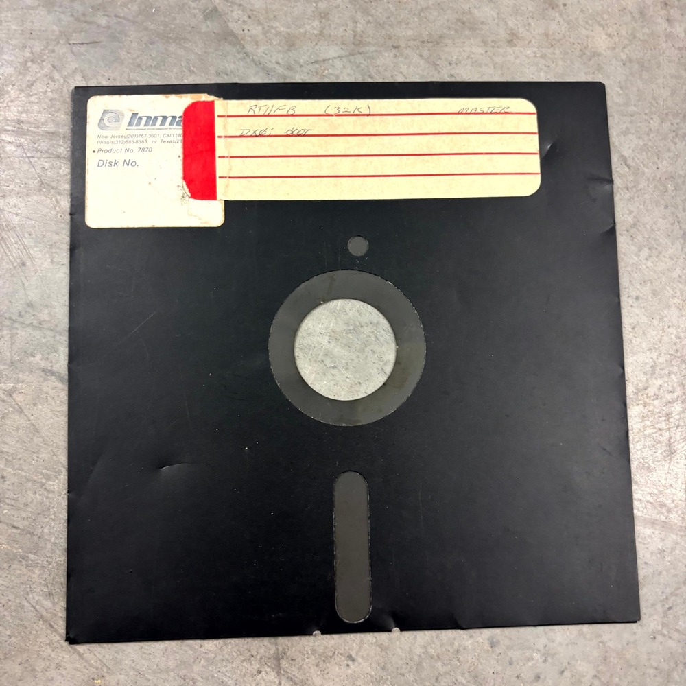 Vintage 8 Inch Floppy Disk RT11 FB 32K DX0 Boot Master DEC PDP-11